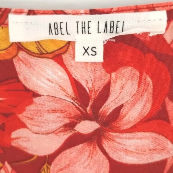 Anthropologie Abel The Label Maple Summer Red Floral Bohemian Maxi Dress XS - Picture 4 of 11